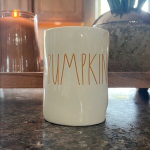 Rae Dunn White Pumpkin Cup